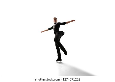 Figure Skating Man Isolated On White