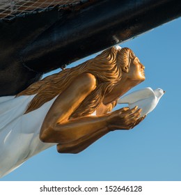 Figurehead Of A Vintage Sailing Ship