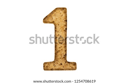 Figures from bread, isolate
