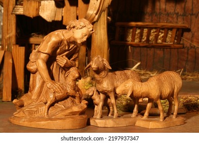 figures in a nativity scene
