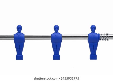 Figures of Table football (foosball) or table soccer on white background - Powered by Shutterstock