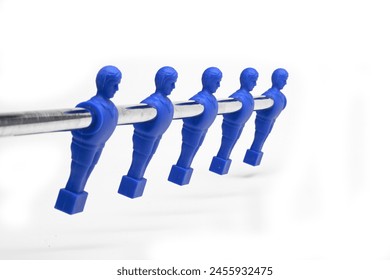 Figures of Table football (foosball) or table soccer on white background - Powered by Shutterstock