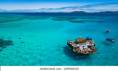 Fiji Islands Cloud 9. Probably best floating bar in the world 