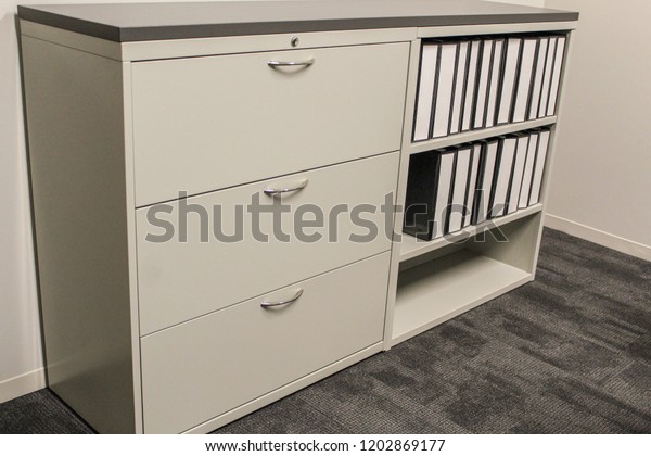 File Cabinet Bookshelf Stock Photo Edit Now 1202869177
