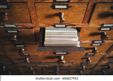 File Catalog Box. Concept For Database, Archive, Library