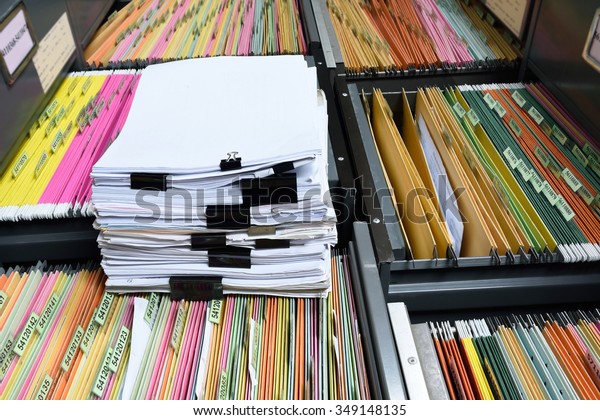 File Folder Documents Important Documents Stock Photo (Edit Now) 349148135