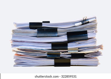 a file folder with documents and important document,isolated Background