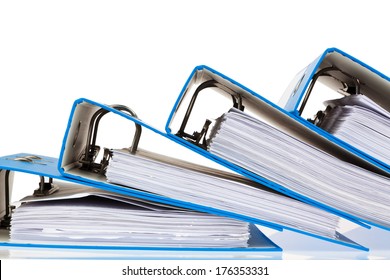 File Folder With Documents And Documents. Retention Of Contracts.