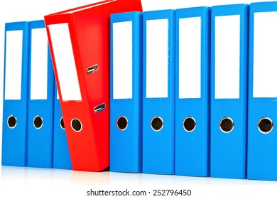 File Folder With Documents And Documents. Retention Of Contracts.