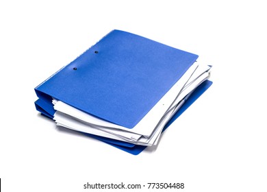 File Folder With Documents And Documents. Retention Of Contracts On The Table 