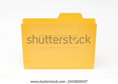 File folder on white background.