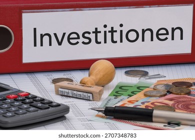File folder (red) labeled “Investments”