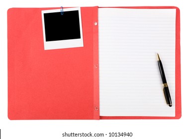 File Folder With White Background