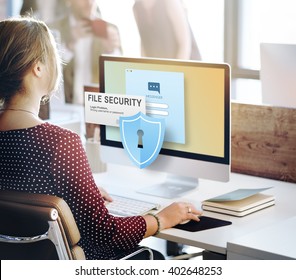 File Security Data Details Facts Information Media Concept