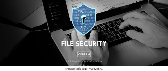 File Security Protection Privacy Interface Concept