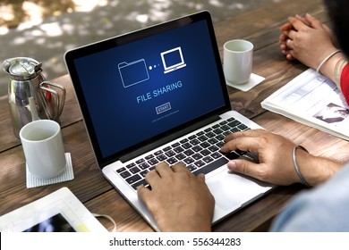 File Sharing Data Media Internet Technology Concept