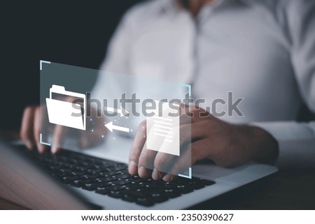 File Transfer Protocol files receiver and computer backup copy. File sharing isometric. Digital system for transferring documents and files online.Data Transfer concept.