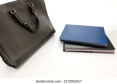 Files Black Business Bag On Desk Stock Photo 2172051017 | Shutterstock