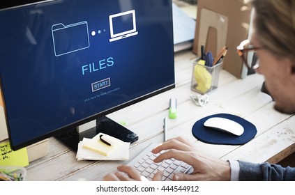 Files Data Information Message Network Share Concept