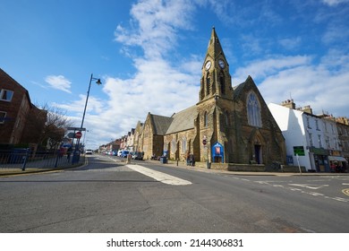 Filey, Yorkshire, UK 04 02 2022 Church On A Street Corner