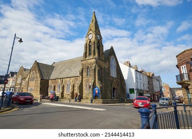 Filey, Yorkshire, UK 04 02 2022 Church On A Street Corner