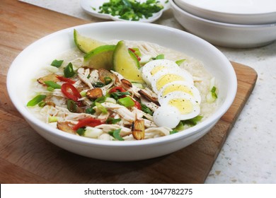 Filipino Chicken Lime Congee(Arroz Caldo)