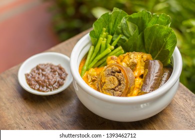 Filipino Kare Kare Dish With Bagoong