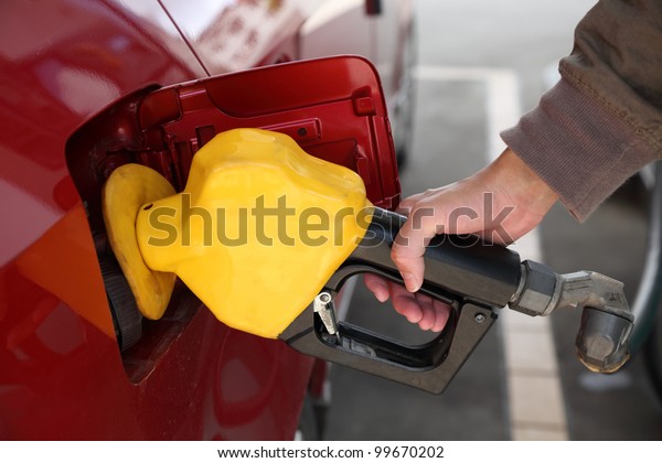 Fill up fuel at petrol\
station