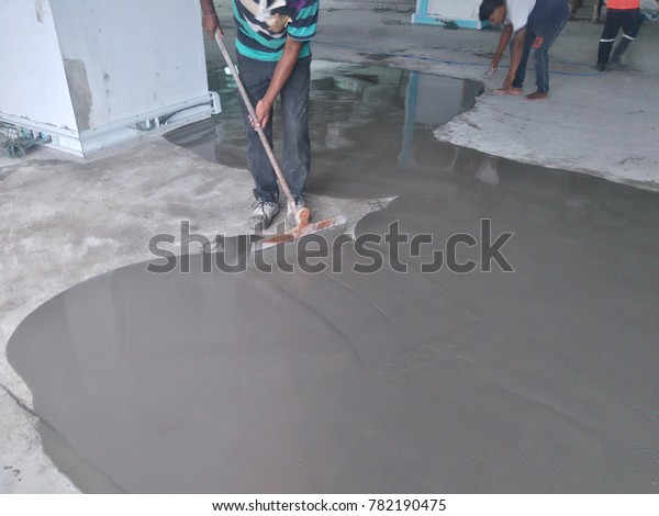 Fill Low Points Selfleveling Compound Fine Royalty Free Stock Image