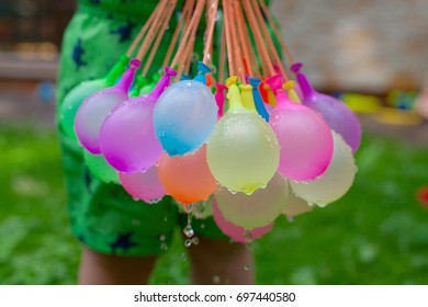 Filled Water Baloons Are Ready To Be Played With