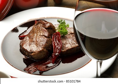 Fillet Mignon In Red Wine Sauce