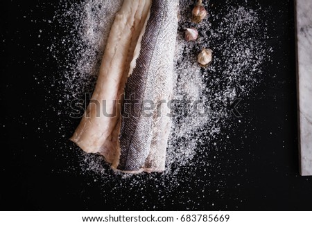 Similar – Image, Stock Photo Bread and flour on a rustic wooden background