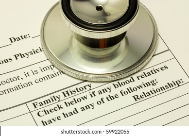 Filling The Family History Section In The Medical History Questionnaire