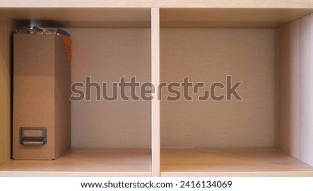 Filling the office cabinet with folders with documents, arranging files, stop motion animation