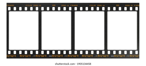Film frame photo strip high-resolution blank filter. 35mm scan template texture effect. Trendy editable camera roll social stories design. 135 type isolated vintage analog cinema empty scratches. - Shutterstock ID 1905134458