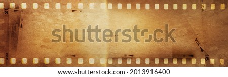 Film negative frames background. Copy space