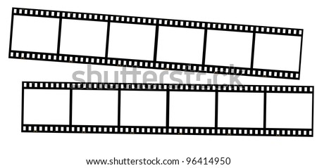 Film strips isolated on white. great for borders, frames, backgrounds, etc. Very high quality so you can resize without loosing clarity.