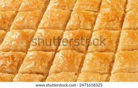 Filo pastry background large composition
