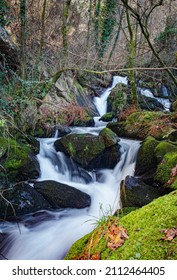 Filveda Waterfall, Also Known As Frágua Da Pena Waterfall, Freguesia De Silvada, Sever Do Vouga, District Of Aveiro. Portugal