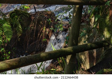 Filveda Waterfall, Also Known As Frágua Da Pena Waterfall, Freguesia De Silvada, Sever Do Vouga, District Of Aveiro. Portugal