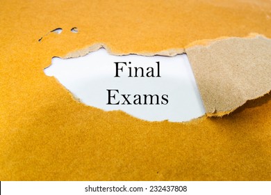 Final Exams Concept On Brown Envelope