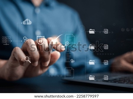 Final project of Document Management System, online documentation database and process automation to efficiently manage files, documentation in enterprise with ERP. Corporate business technology, DMS