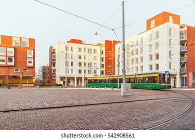 The Final Tram Stop In Helsinki, Finland