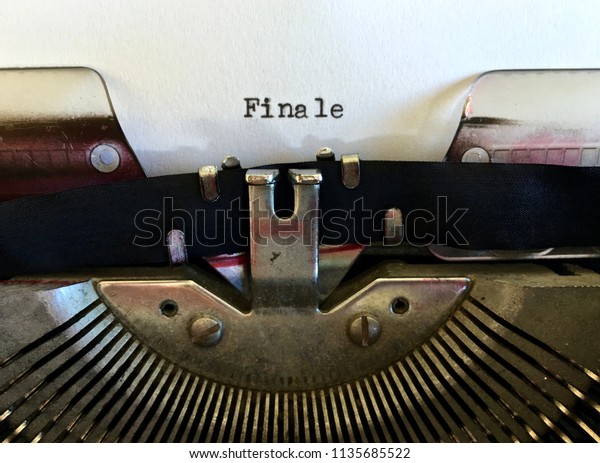 Finale Title Heading Meaning Final Conclusion Stock Photo Edit Now