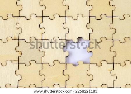 Finalize the case. The missing wooden puzzle.