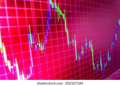 Finance background data graph. Forex market charts on computer display. Stock market and other finance themes. Professional market analysis. Conceptual view of the foreign exchange market. 
