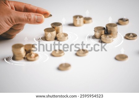 Finance chart showed a significant increase in stock market profits, driven by higher interest rates and steady growth in money investments. finance, growth, increase, interest, money, profit, stock.