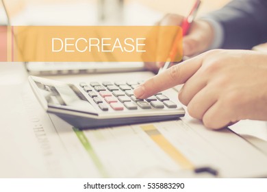 FINANCE CONCEPT: DECREASE