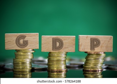 Finance Concept Stack Coins Gdp Gross Stock Photo 578264188 | Shutterstock