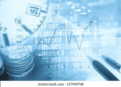 Finance data concept